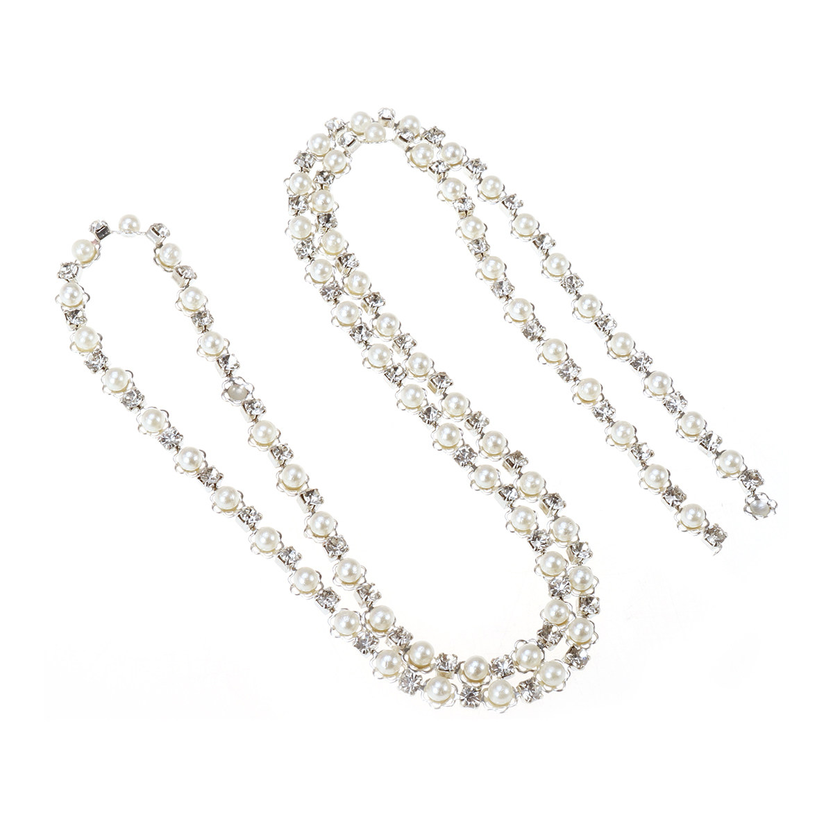 Pearl Trim Chain - Shoe Chain Rhinestone Pearl Bead Fashion
