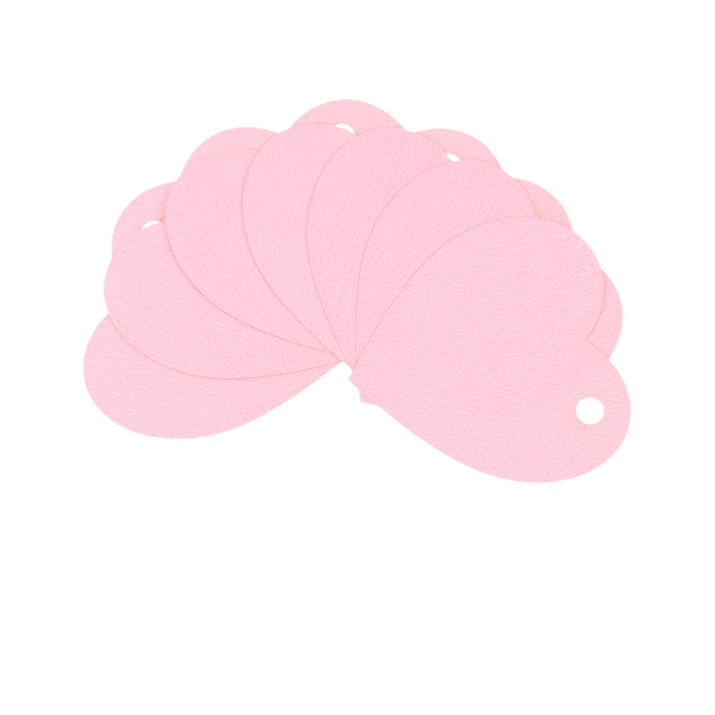 Craft Embellishment - 50Pcs Pink Heart-Shaped Paper Tags Premium