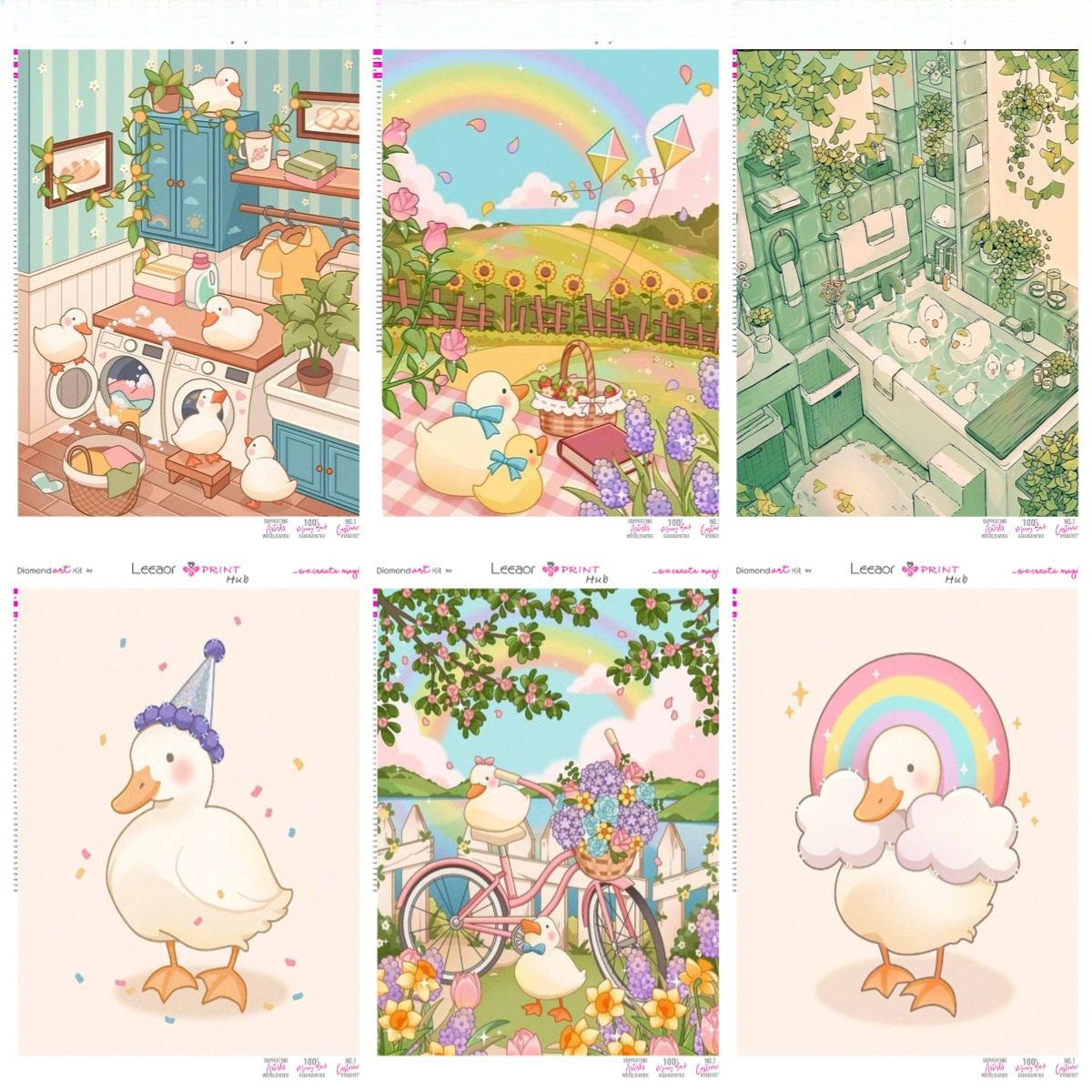 Embroidery Embellishments - 1PC frameless Diamond Painting 2026 Cute