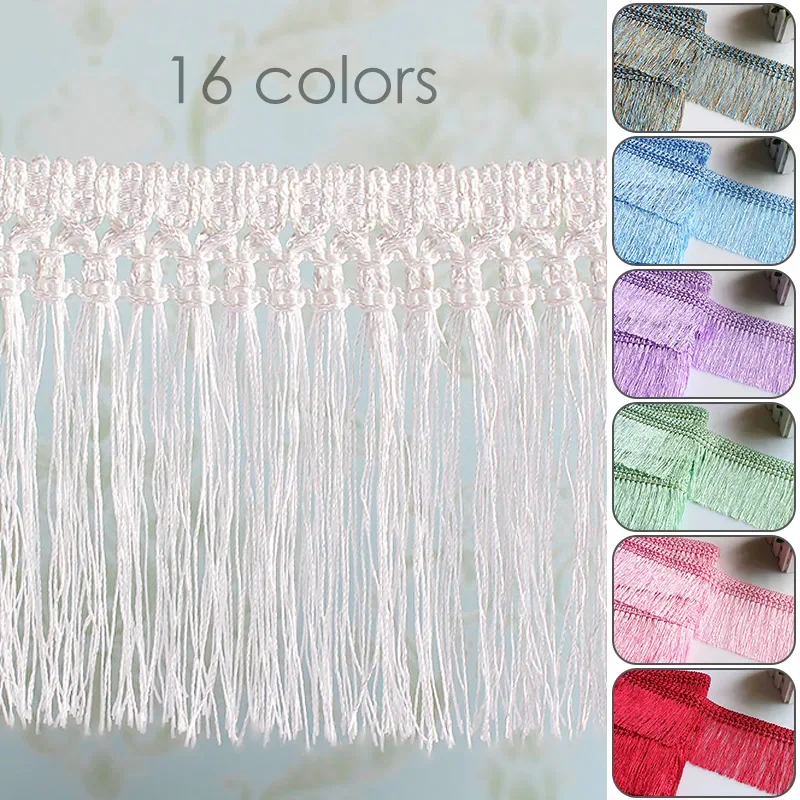 Beaded Trim Fringe - Braided Tassel Lace Trim 11.55 Meters