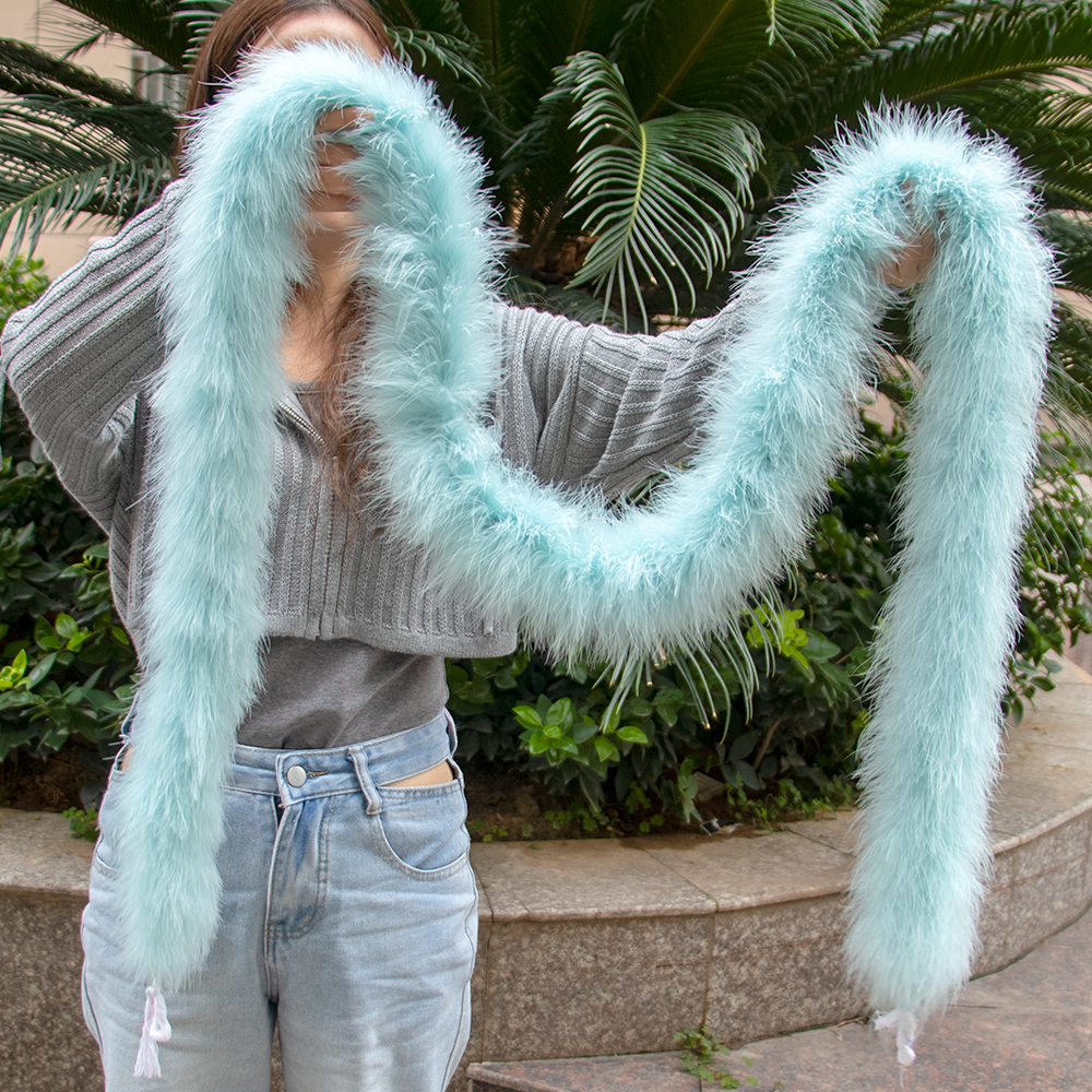 Feather Trim Marabou - 50 Grams White Turkey Feathers Boa
