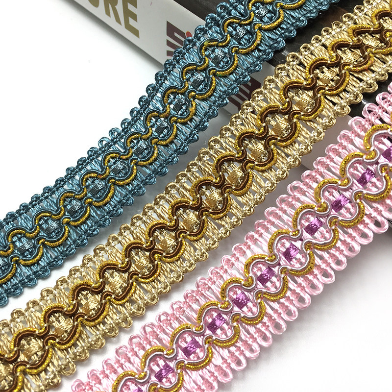 Beaded Trim Fringe - 11.5M Tassel Braid Fringe 2cm Width