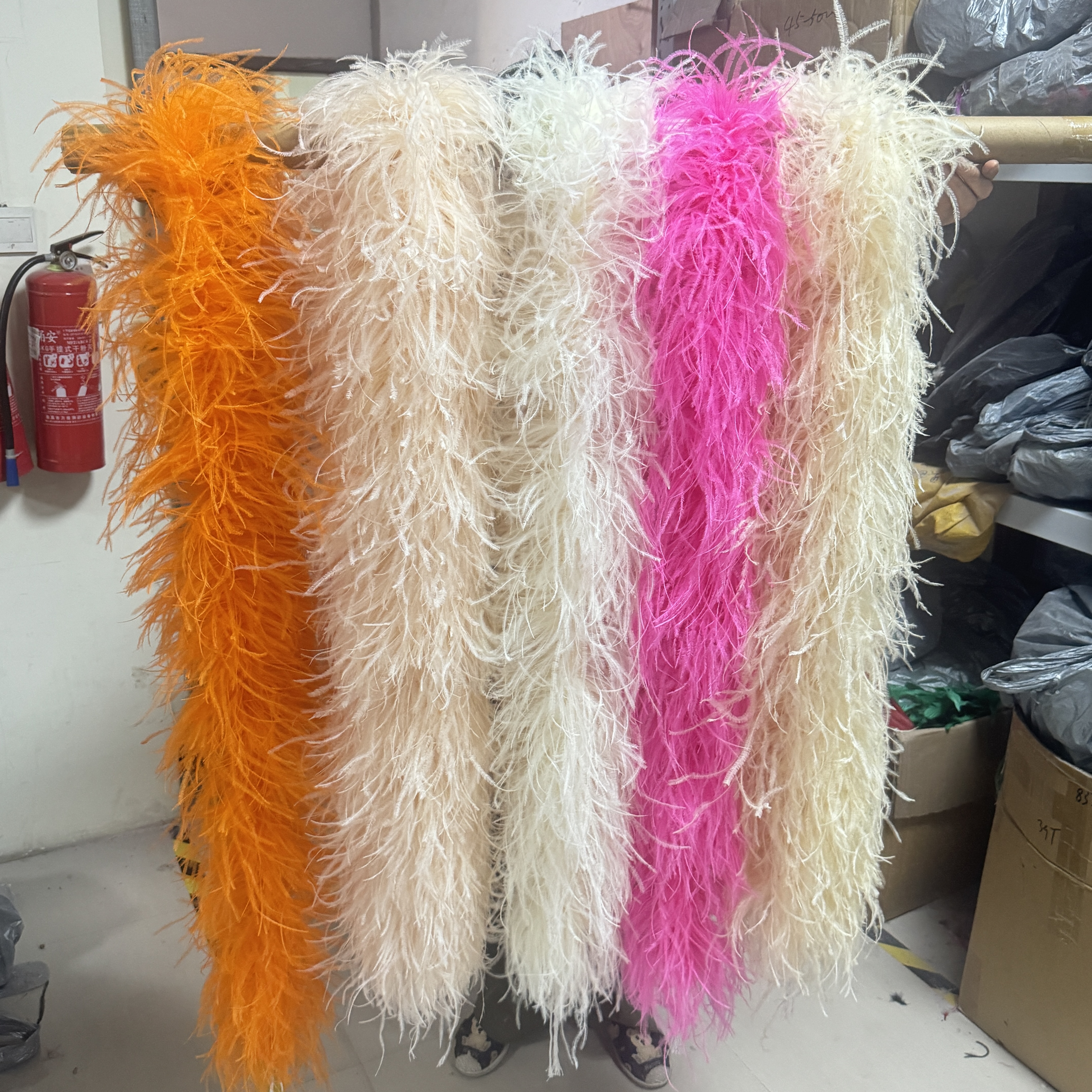 Feather Trim Marabou - 6 8 Ply Boa Natural Ostrich
