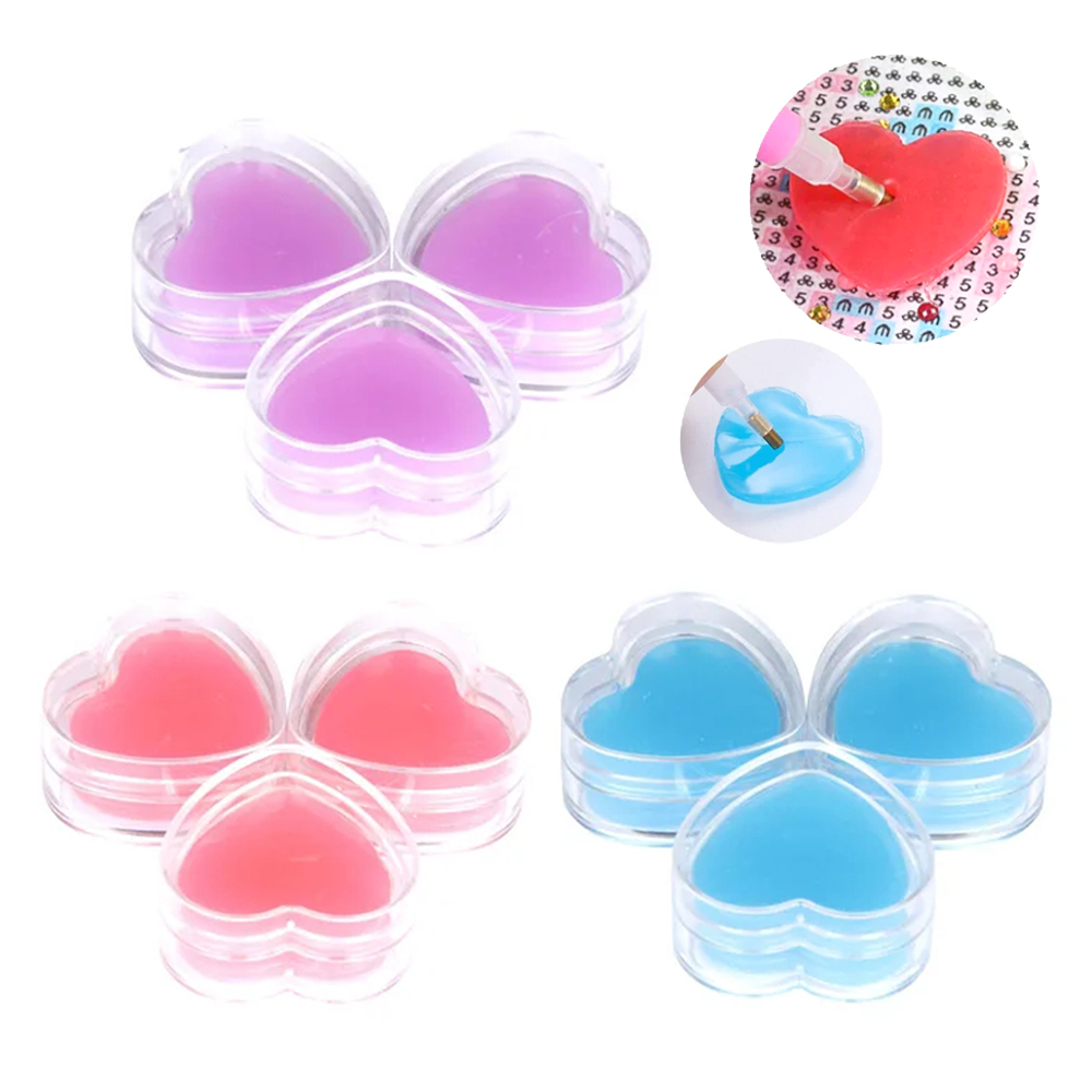 3/6pcs Heart-Shape Diamond Pai - Embroidery Embellishments ulasan dan harga