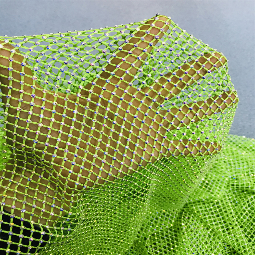 Chunky Glitter Blue Yellow Gla - Crystal Mesh Fabric ulasan dan harga