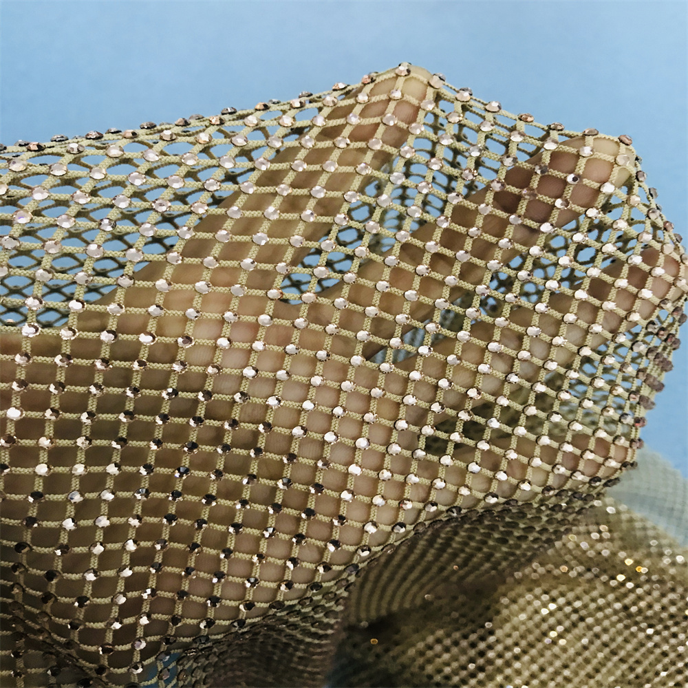Chunky Glitter Blue Yellow Gla - Crystal Mesh Fabric ulasan dan harga