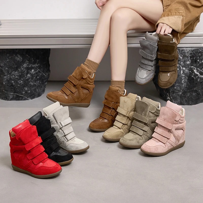 Women Ankle Boots Genuine Leat - Guipure Lace Panel ulasan dan harga