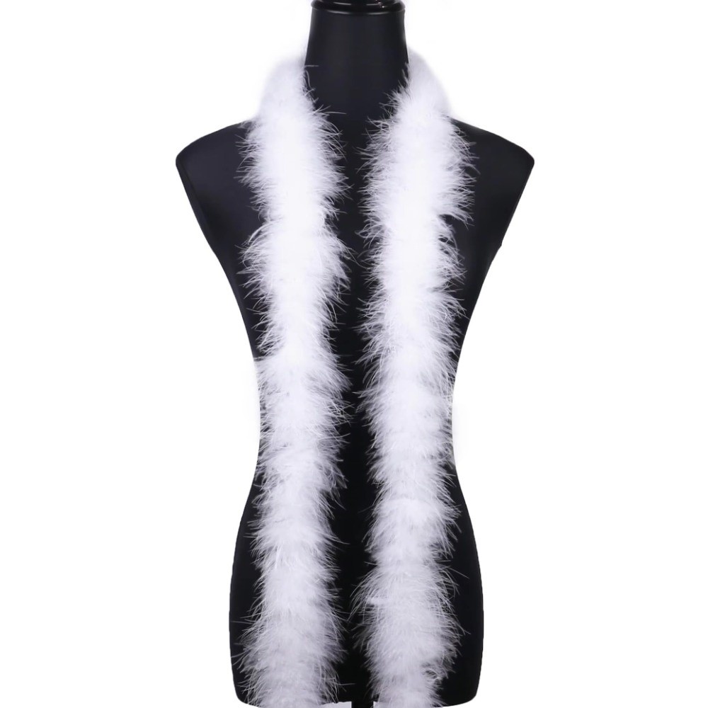 2 Meter Marabou Feather Boa Cu - Feather Trim Marabou ulasan dan harga