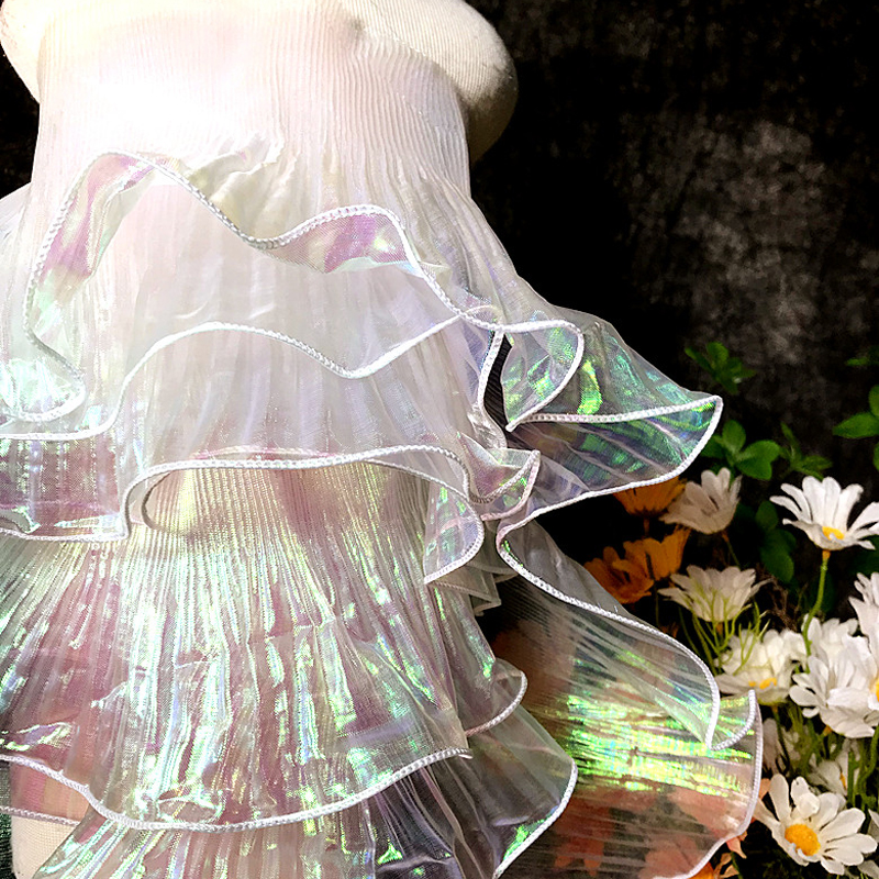 2 Yards Mermaid Pleated Flower - Beaded Trim Fringe ulasan dan harga