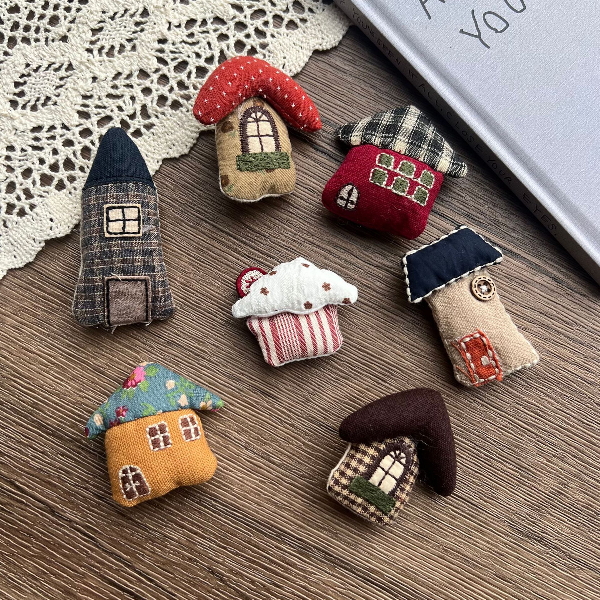 Stuffed Fabric Mushroom House  - Craft Embellishment ulasan dan harga