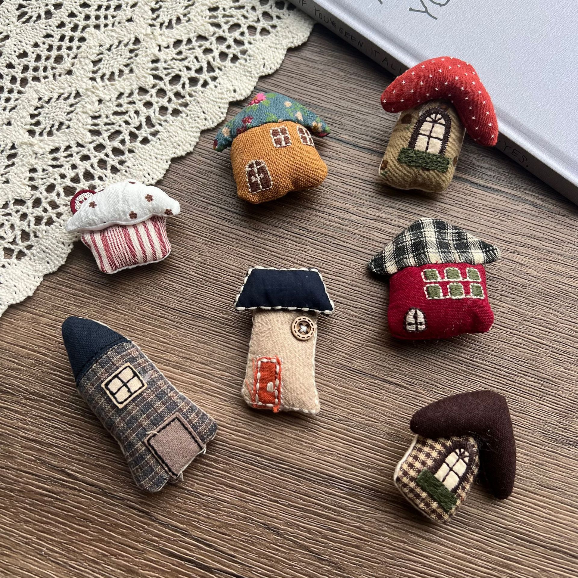 Stuffed Fabric Mushroom House  - Craft Embellishment ulasan dan harga