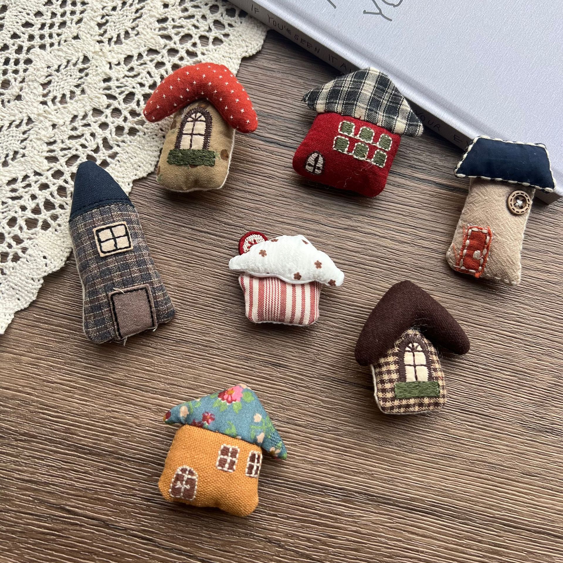 Stuffed Fabric Mushroom House  - Craft Embellishment ulasan dan harga