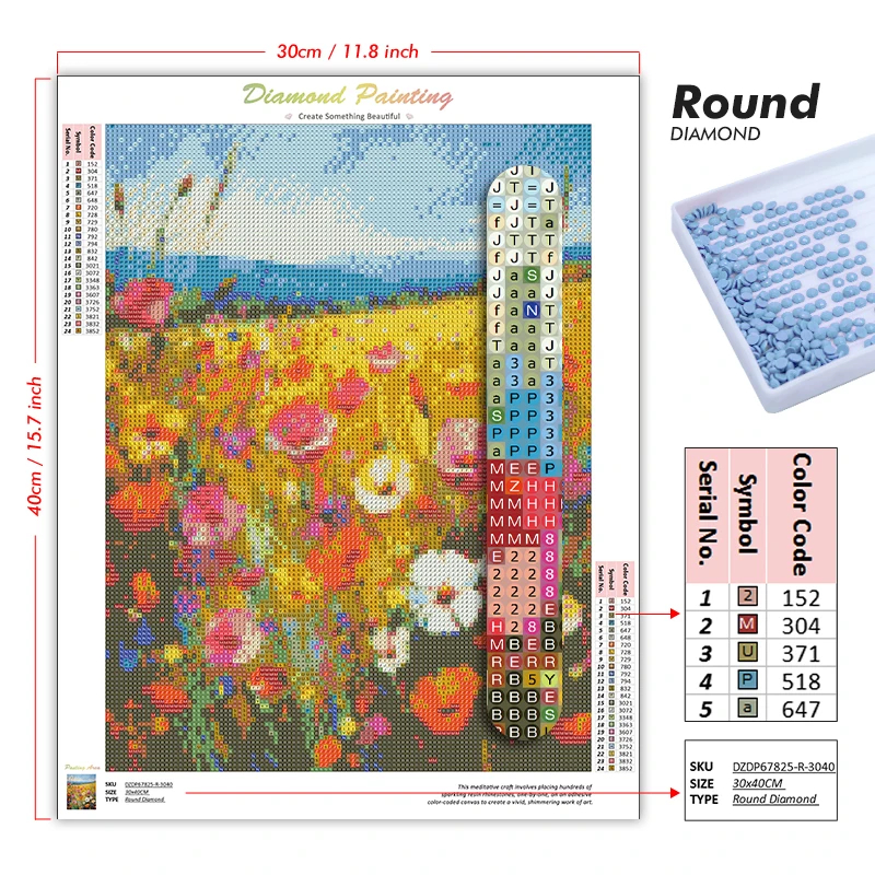 1PC frameless Diamond Painting - Embroidery Embellishments ulasan dan harga
