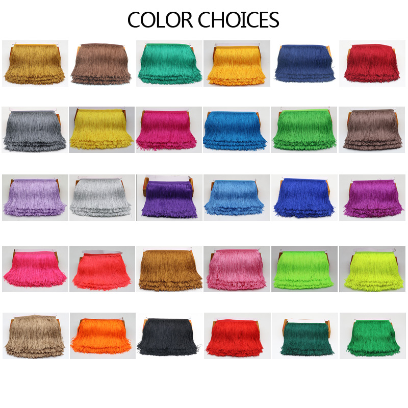 10 Yards 15cm Long Tassel Frin - Beaded Trim Fringe ulasan dan harga