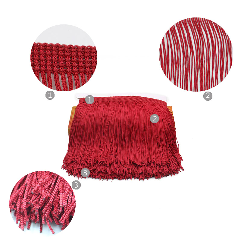 10 Yards 15cm Long Tassel Frin - Beaded Trim Fringe ulasan dan harga