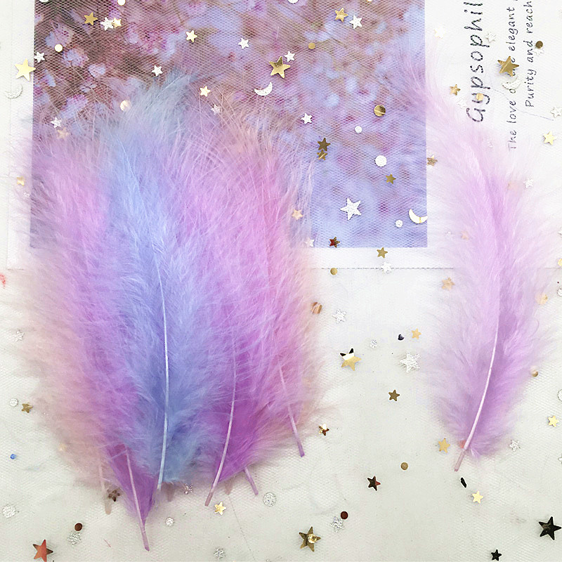 Turkey Feathers 50pcs 4-6 Inch - Feather Trim Marabou ulasan dan harga