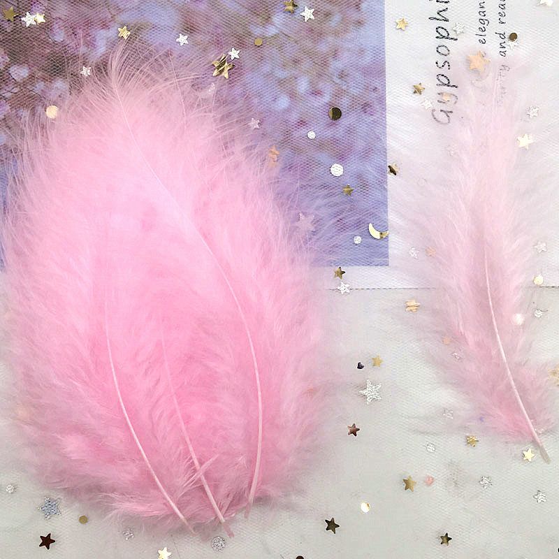 Turkey Feathers 50pcs 4-6 Inch - Feather Trim Marabou ulasan dan harga