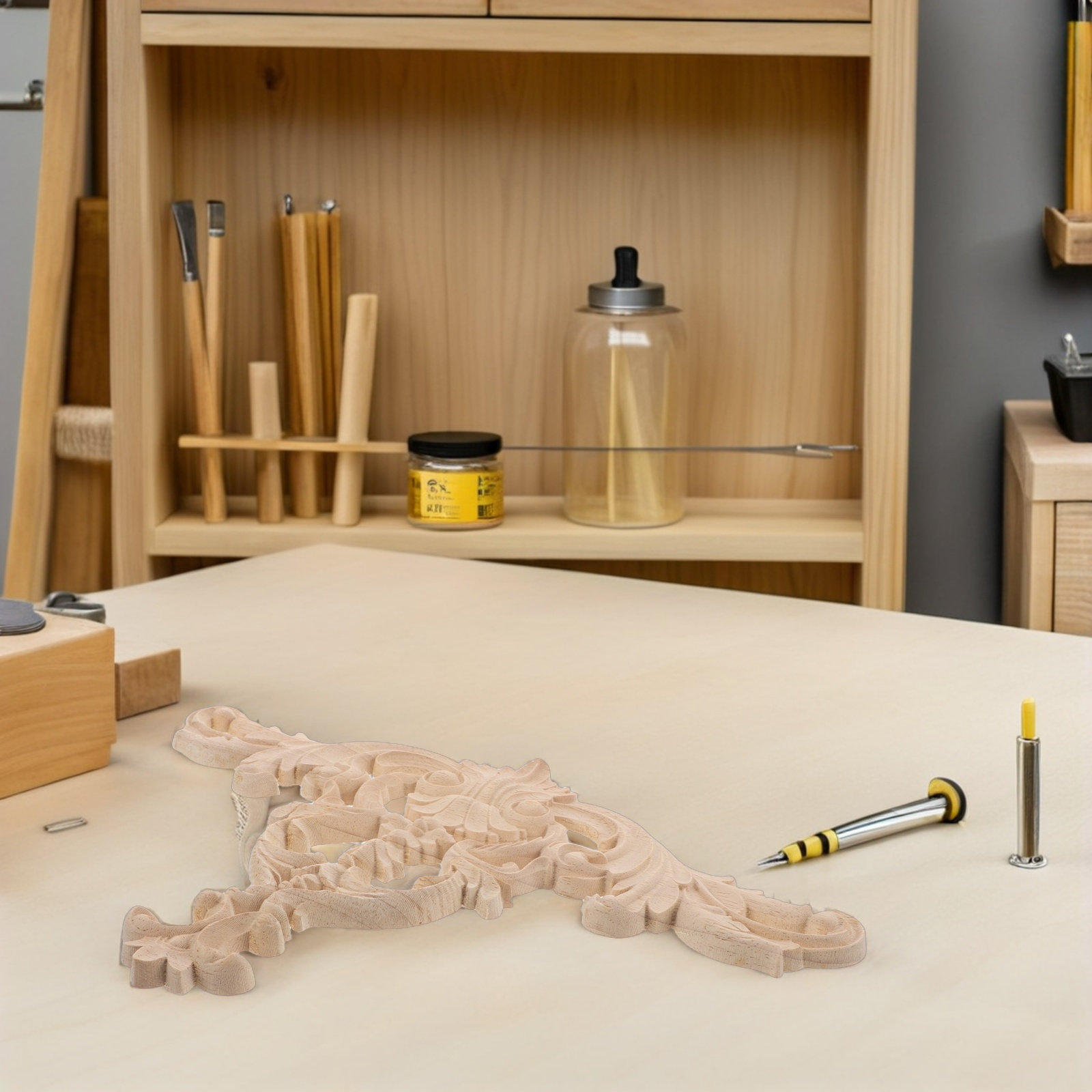 Wood Appliques for Furniture V - Craft Embellishment ulasan dan harga