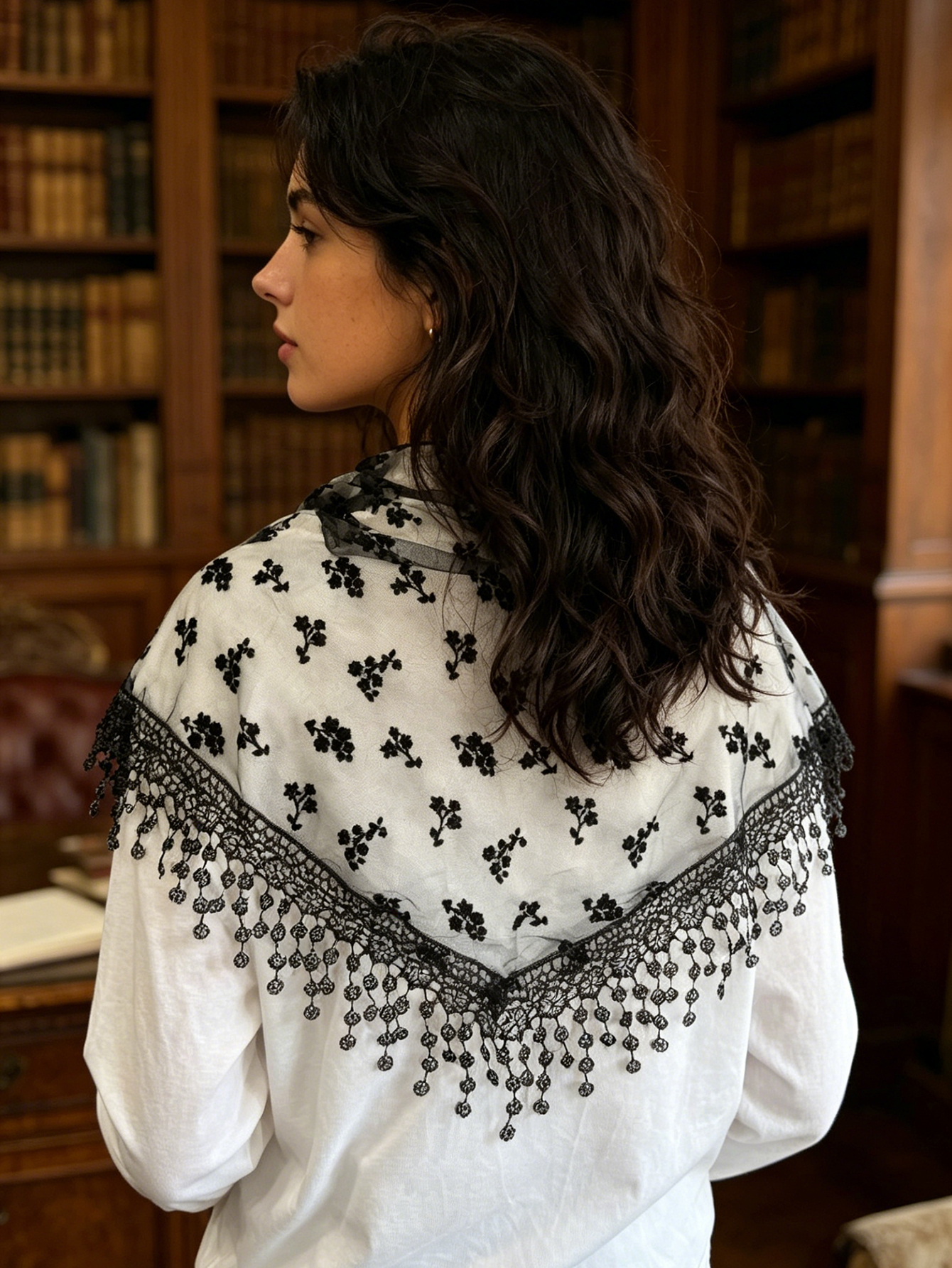 1pc Small Flower Embroidered T - Tassel Fringe Trim ulasan dan harga