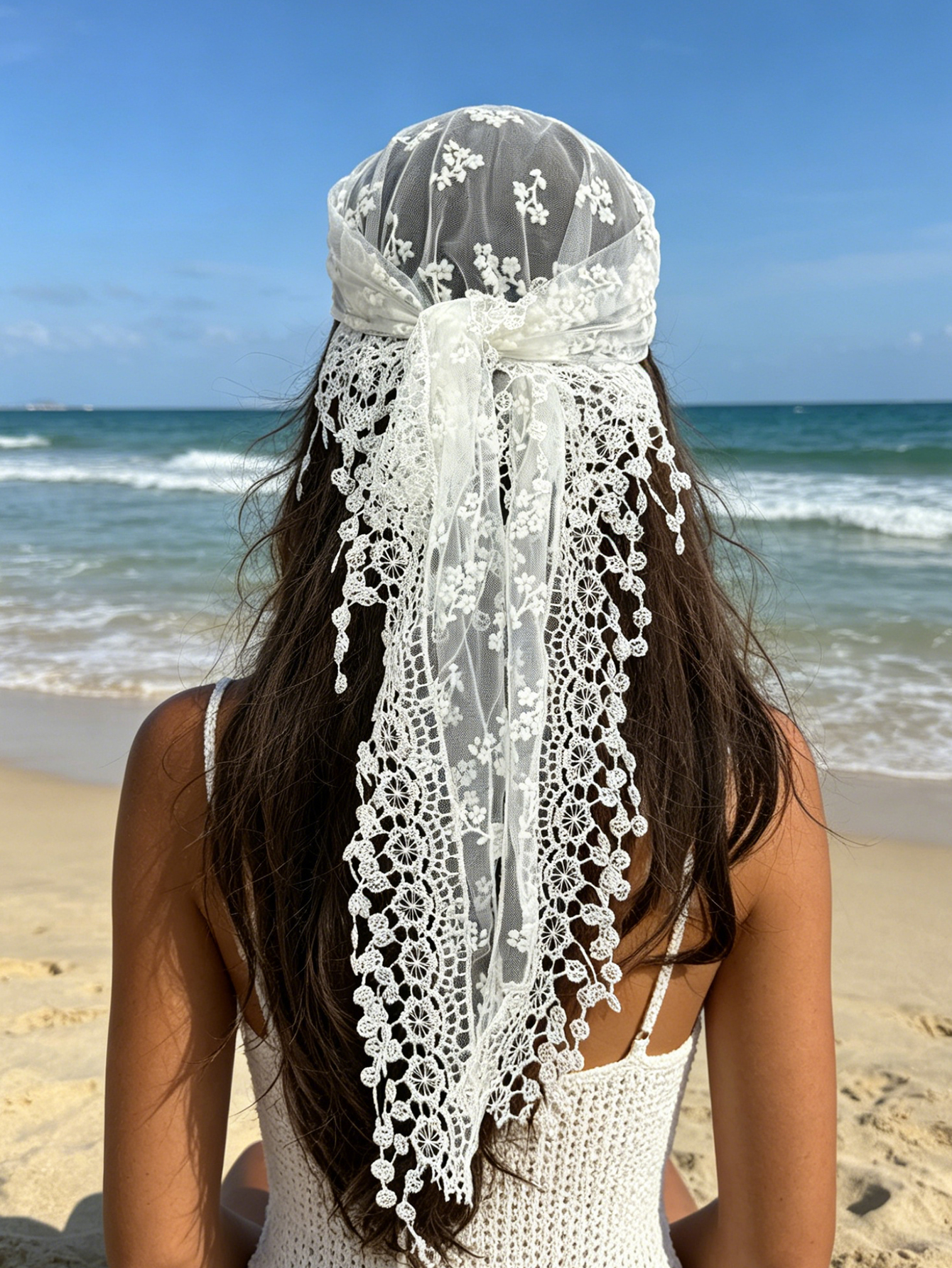 1pc Small Flower Embroidered T - Tassel Fringe Trim ulasan dan harga