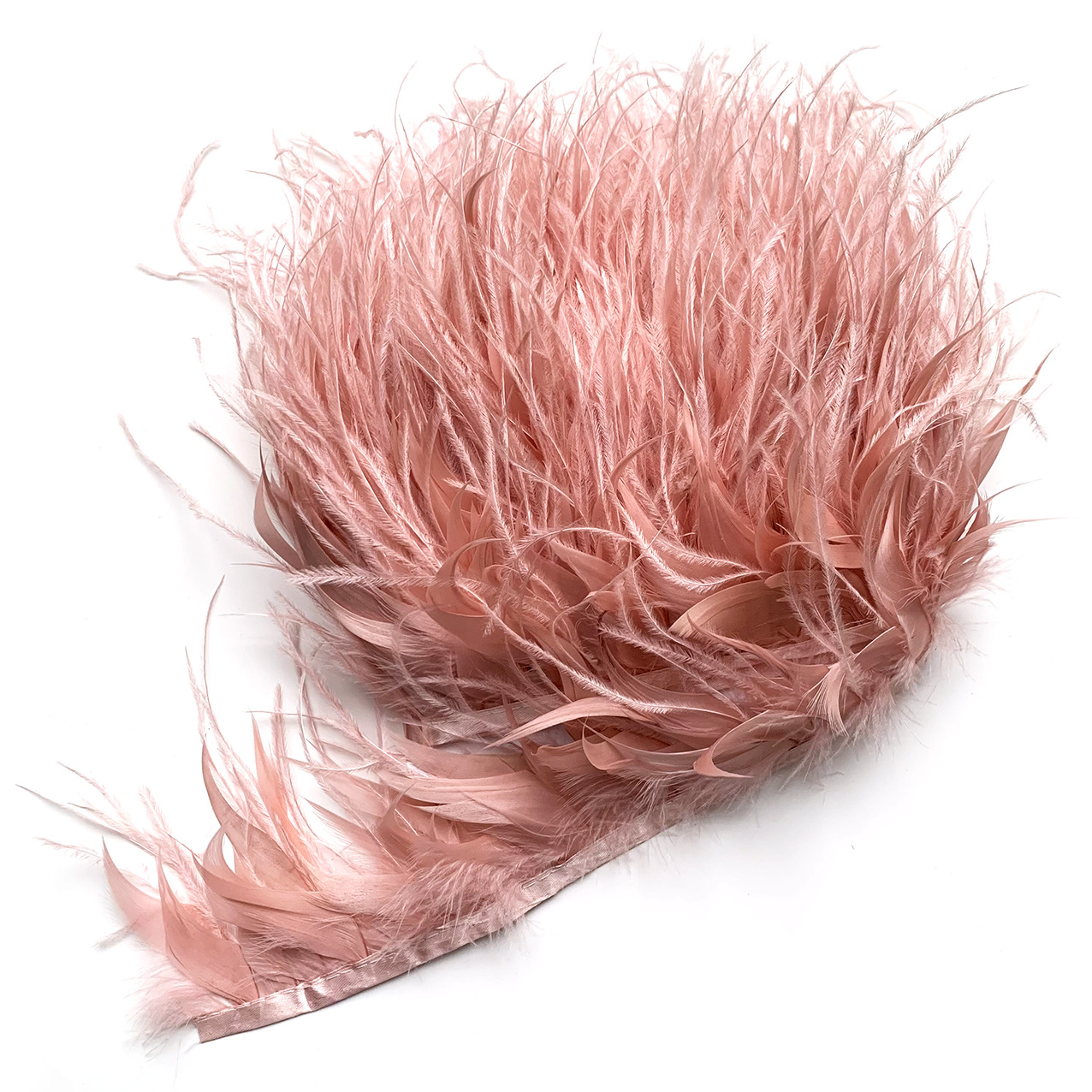 10M Colorful Ostrich Feather T - Fringe Ribbon Sewing ulasan dan harga