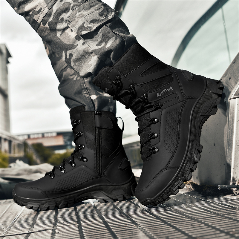 New Men Tactical Boots Hunting - Guipure Lace Panel ulasan dan harga