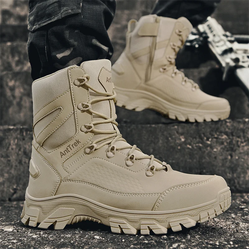 New Men Tactical Boots Hunting - Guipure Lace Panel ulasan dan harga