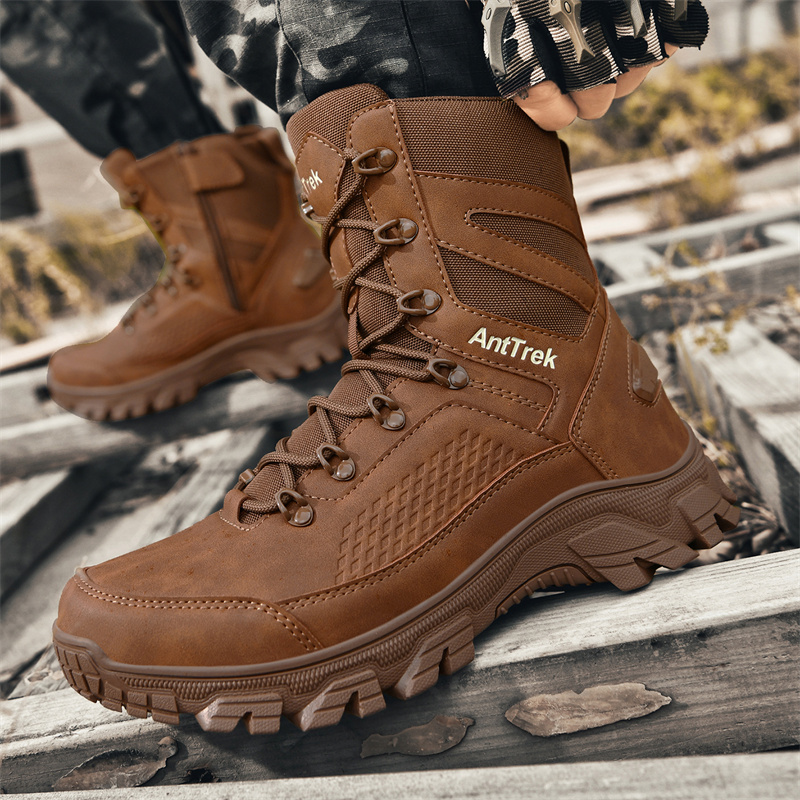 New Men Tactical Boots Hunting - Guipure Lace Panel ulasan dan harga