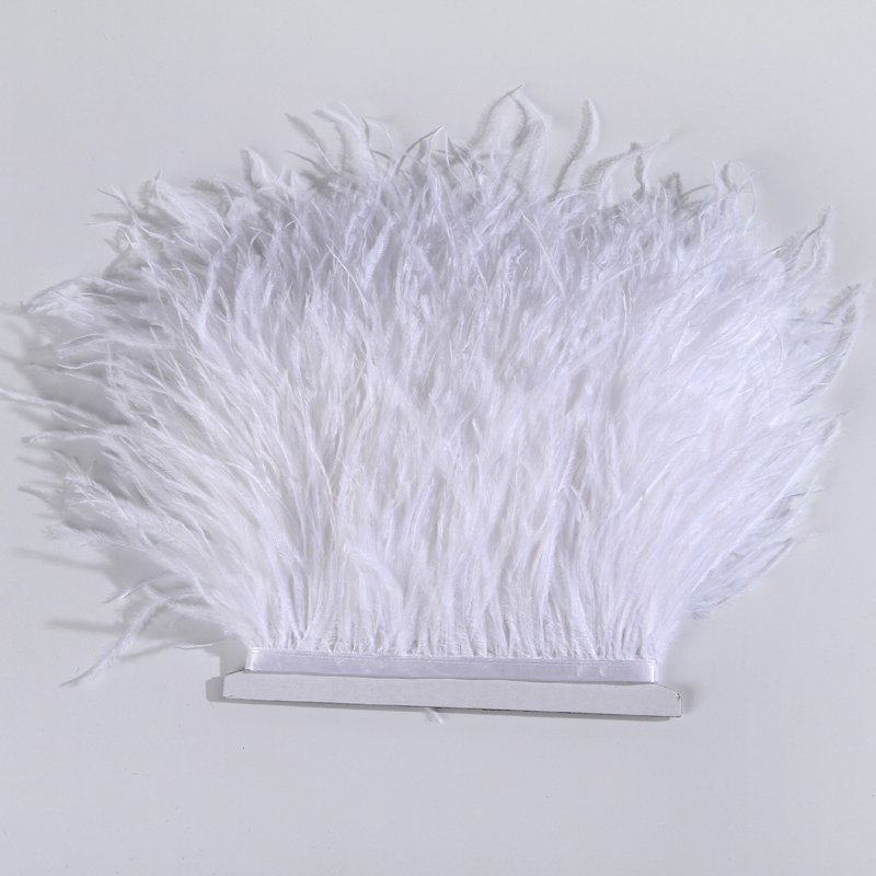 Ostrich Feather Trim 8-10cm 10 - Feather Trim Marabou ulasan dan harga