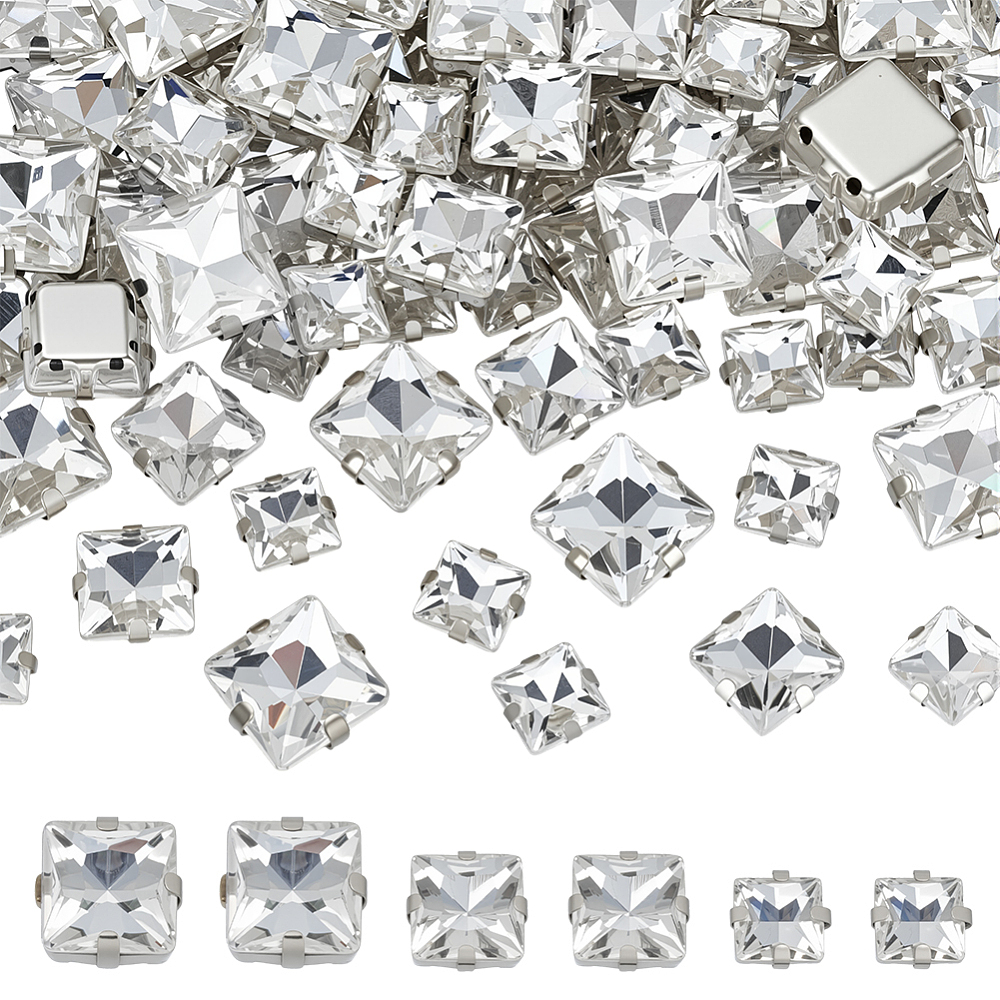 75Pcs Sew on Rhinestone Multi- - Sew On Rhinestone ulasan dan harga