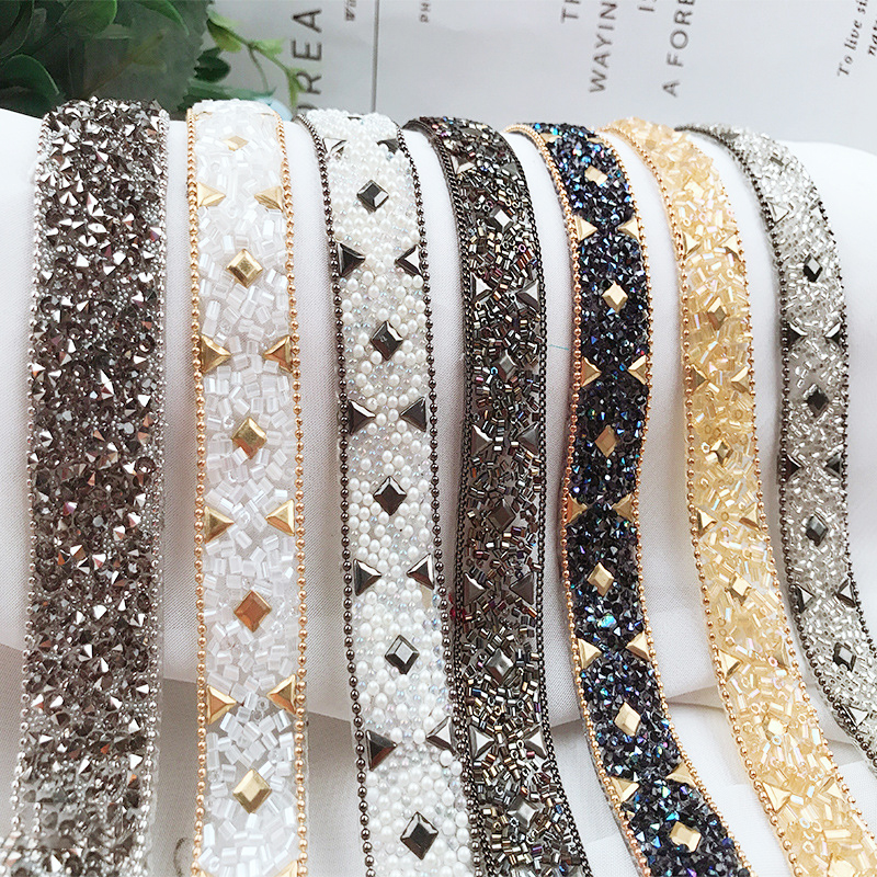 Diamond Band Diy Clothing Code - Crystal Mesh Fabric ulasan dan harga