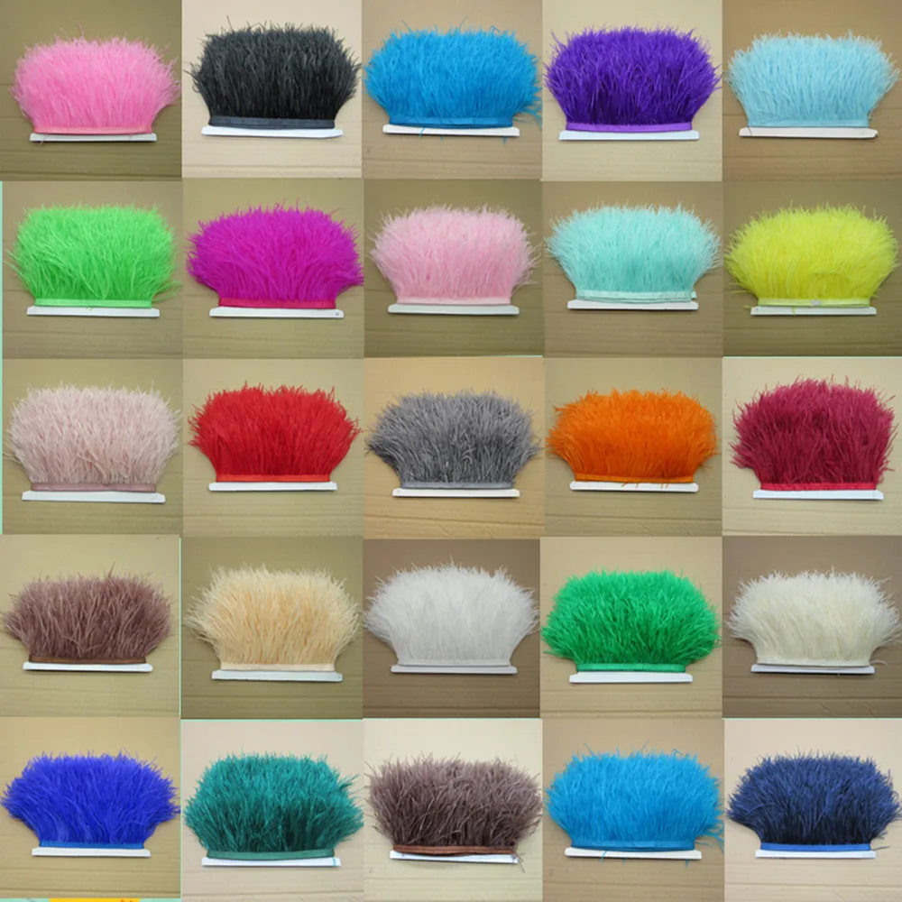 10Meters Ostrich Feathers Frin - Feather Trim Marabou ulasan dan harga