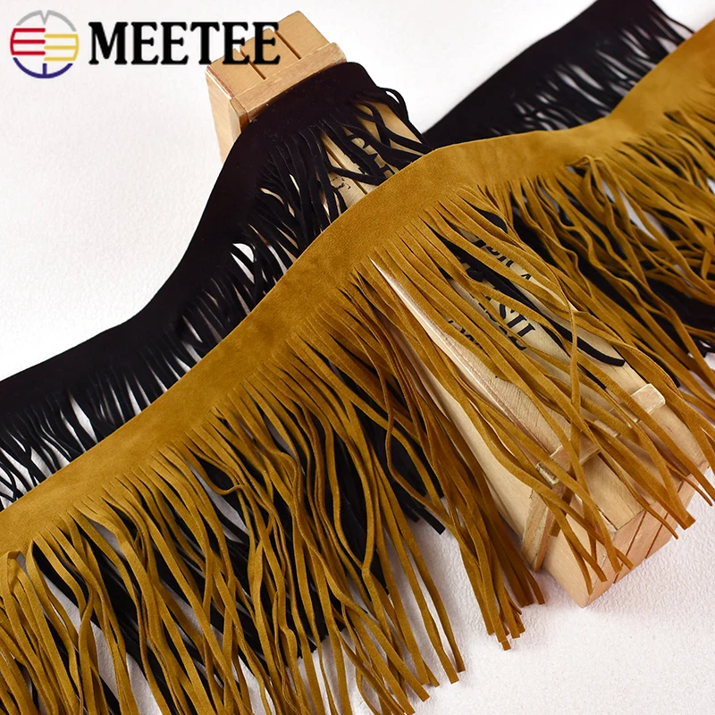 5Meters Meetee 10-30cm Suede T - Fringe Ribbon Sewing ulasan dan harga