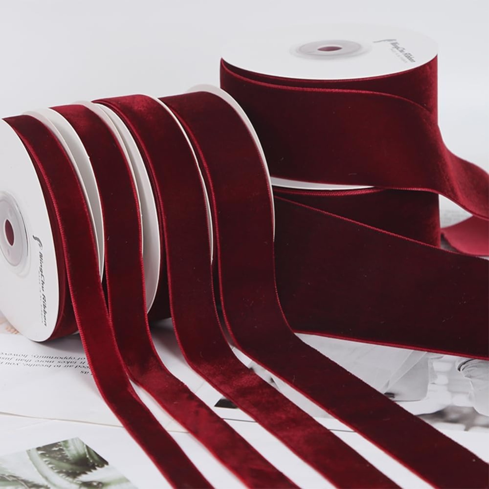 Single Face Velvet Ribbon Ribb - Velvet Ribbon Roll ulasan dan harga