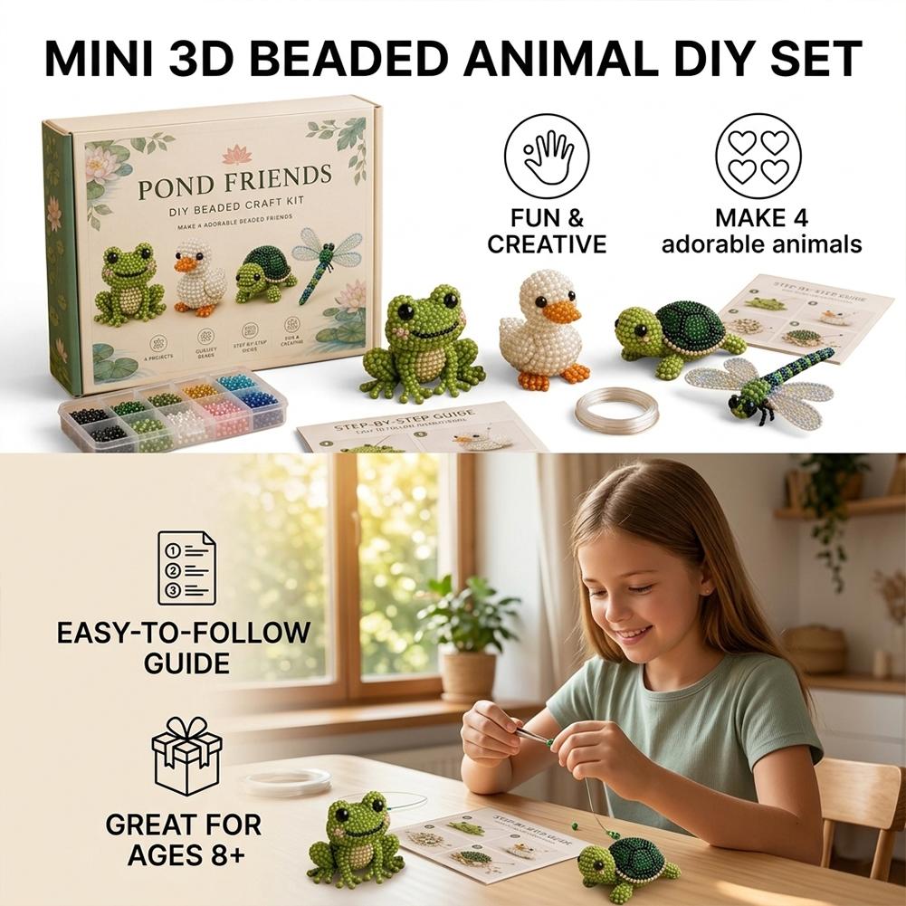 DIY 3D Animal Bead Embroidery  - Embroidery Craft ulasan dan harga
