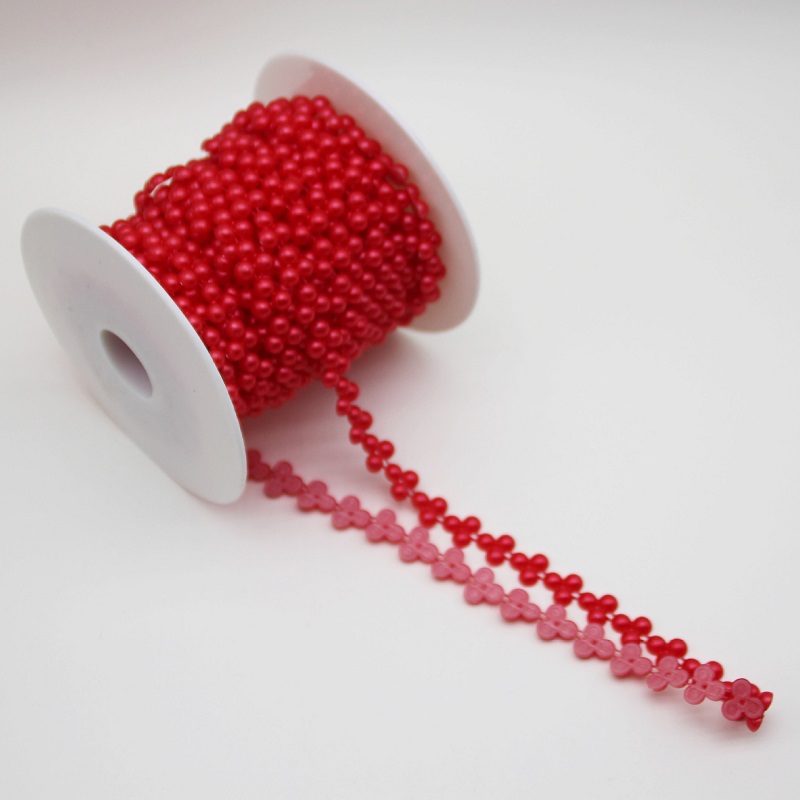 9Meter 6mm Flower ABS Pearl Co - Pearl Trim Chain ulasan dan harga