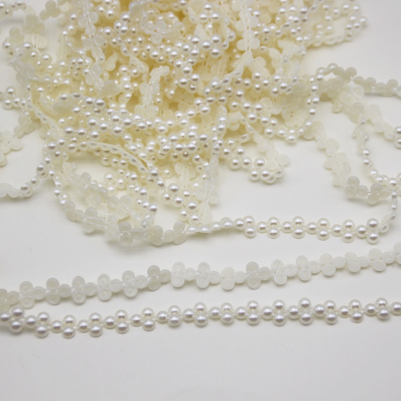 9Meter 6mm Flower ABS Pearl Co - Pearl Trim Chain ulasan dan harga