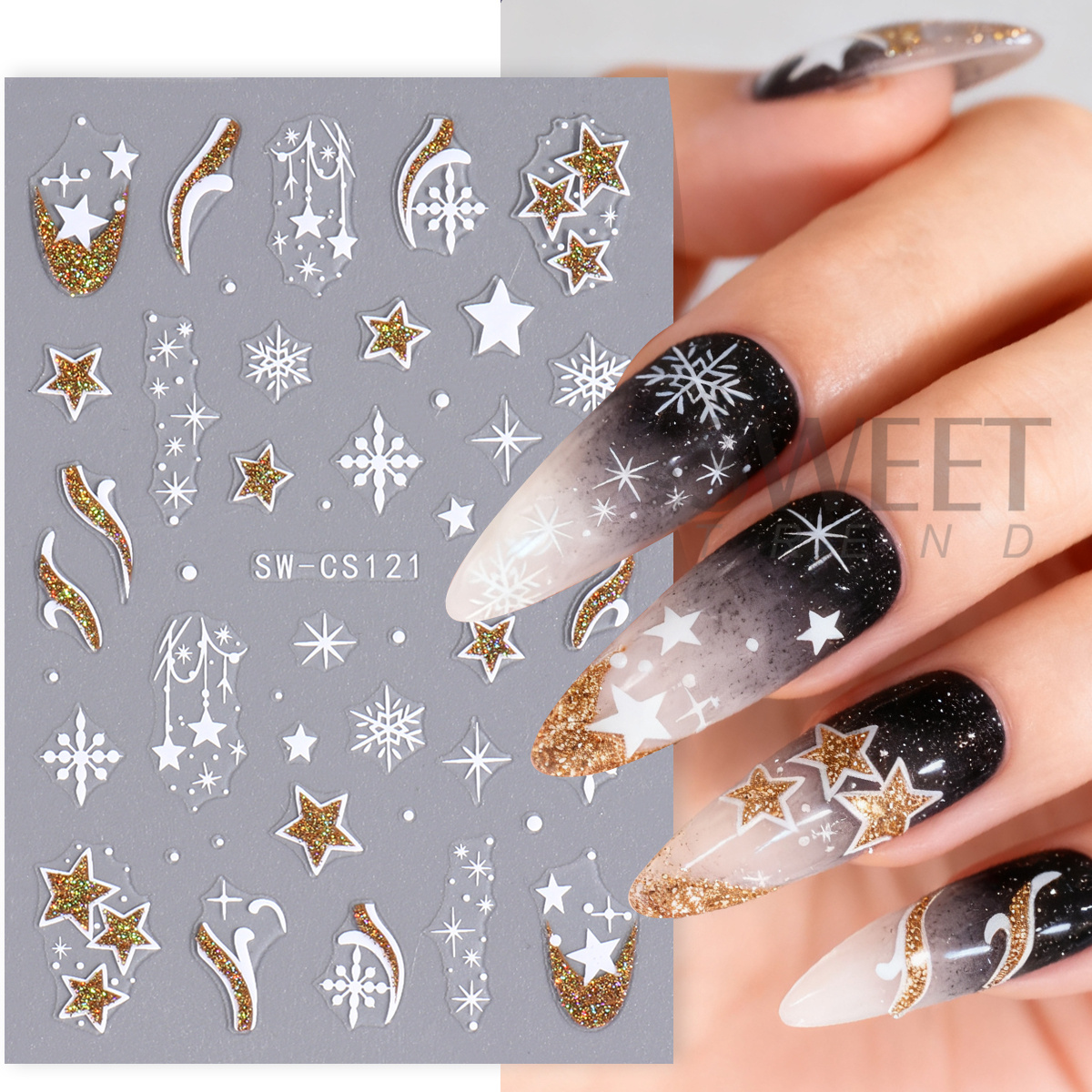 4pcs Winter Cartoon Christmas  - Glitter Vinyl Roll ulasan dan harga