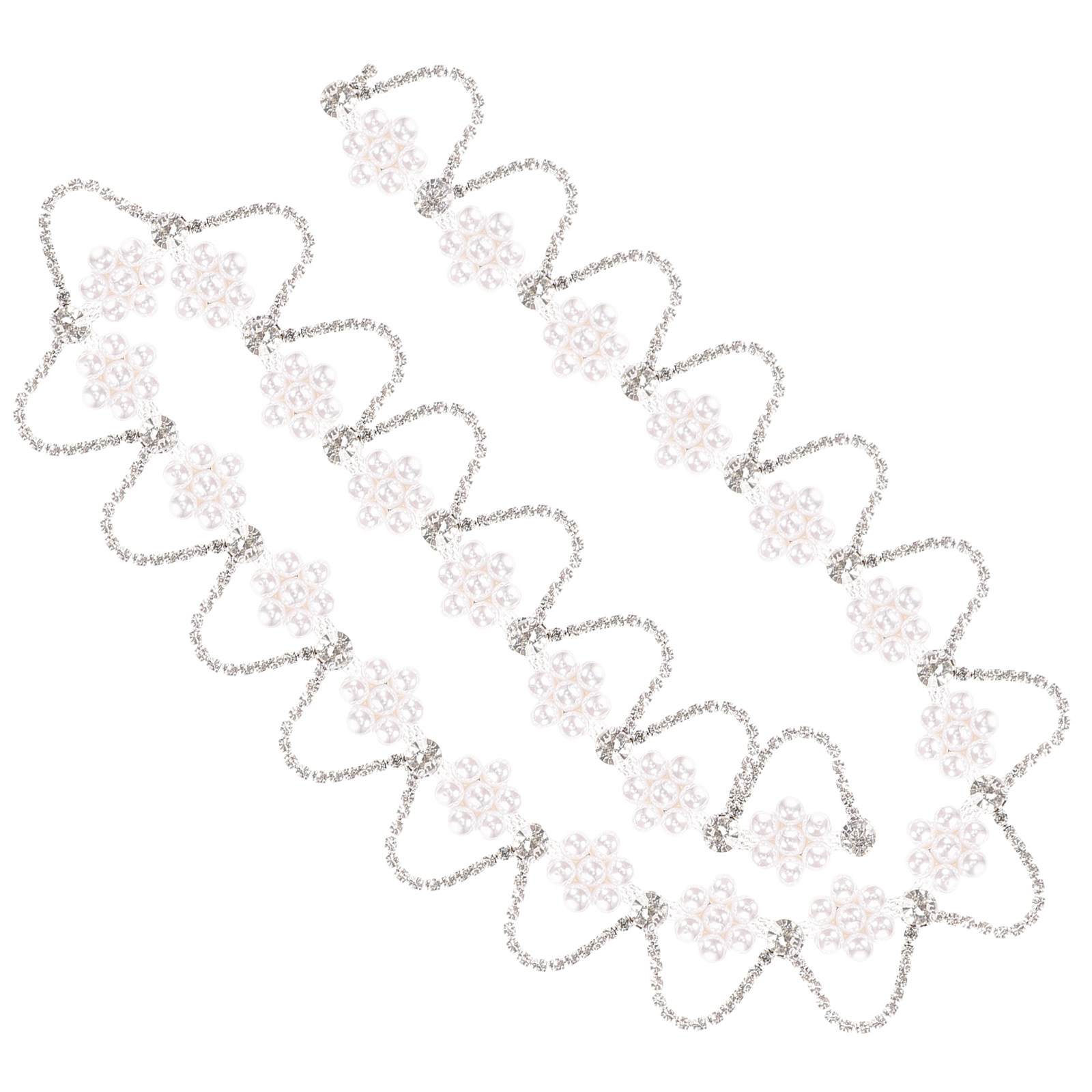 Pearl Rhinestone Chain Trim Ex - Pearl Trim Chain ulasan dan harga
