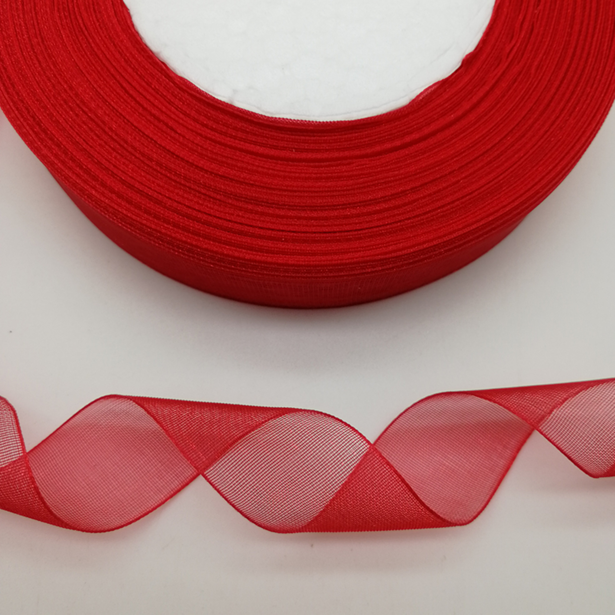 Hot 10mm 50Yards Spool Satin E - Organza Ribbon Spool ulasan dan harga