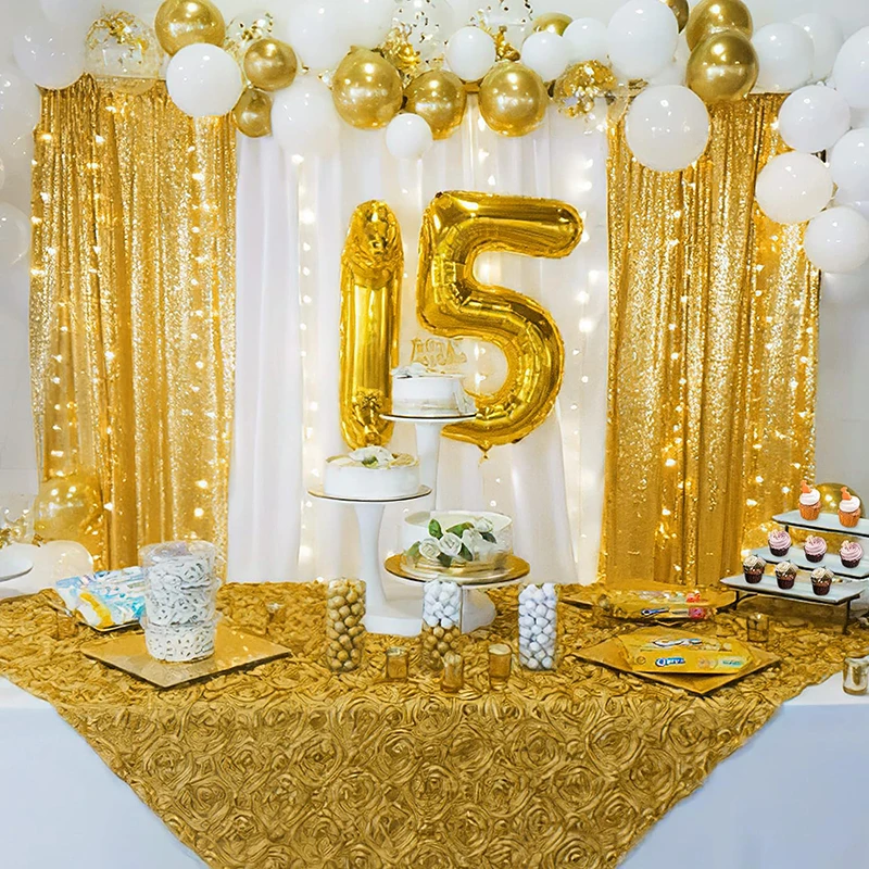 1PC Pink Sequin Backdrop Curta - Sequin Fabric Panel ulasan dan harga