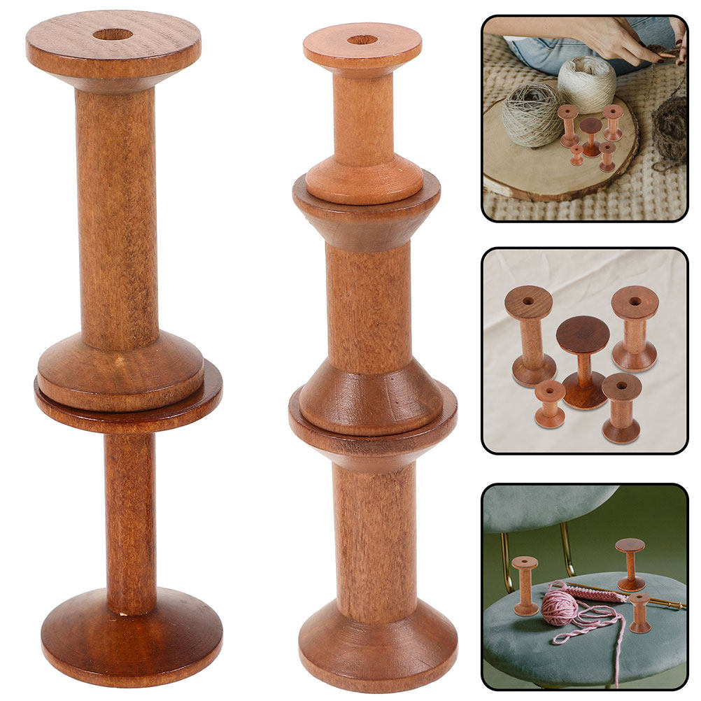 7Pcs Wooden Spindles for Sewin - Embroidery Craft ulasan dan harga