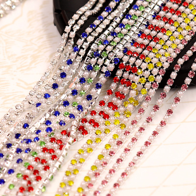 1Yard SS6-2mm 12 color Pearl G - Pearl Trim Chain ulasan dan harga