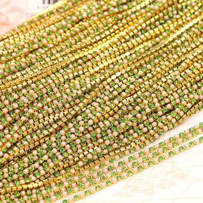 1Yard SS6-2mm 12 color Pearl G - Pearl Trim Chain ulasan dan harga