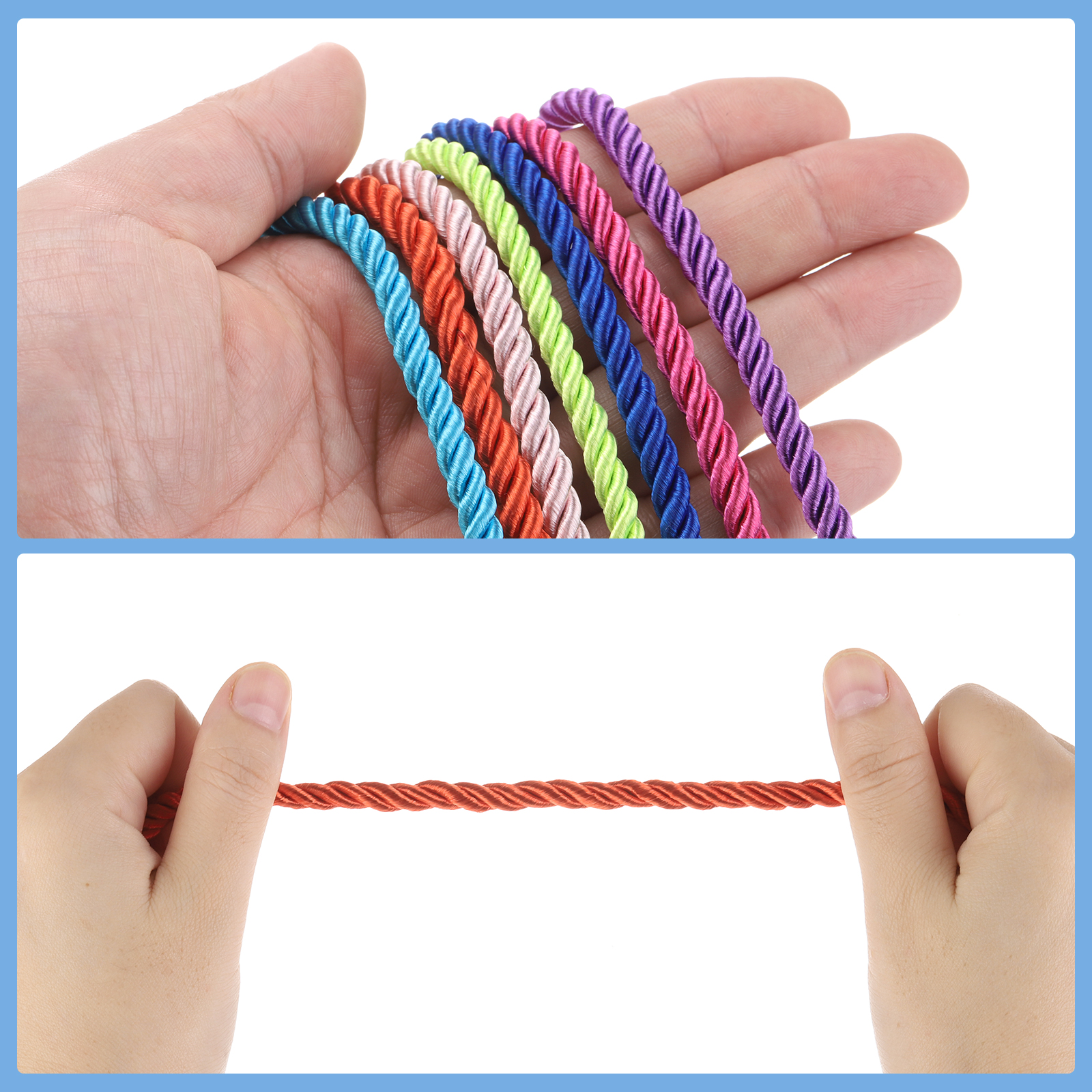 Uxcell 5 Yard 3mm Twisted Cord - Cord Trim Twisted ulasan dan harga