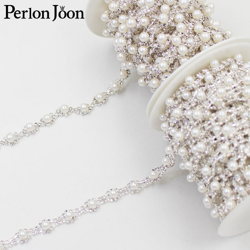 Two styles small pearl crystal - Pearl Trim Chain ulasan dan harga