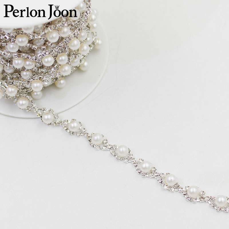 Two styles small pearl crystal - Pearl Trim Chain ulasan dan harga