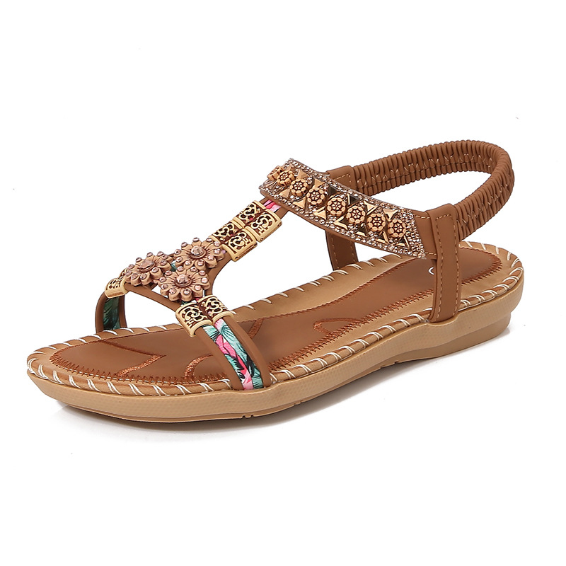 Fashion Bohemian Summer Sandal - Sew On Rhinestone ulasan dan harga