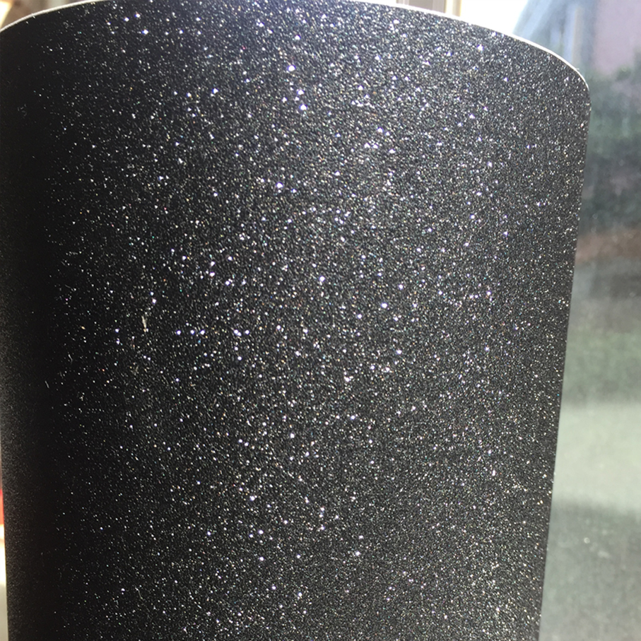 50CM*300CM black Glitter Diamo - Glitter Vinyl Roll ulasan dan harga