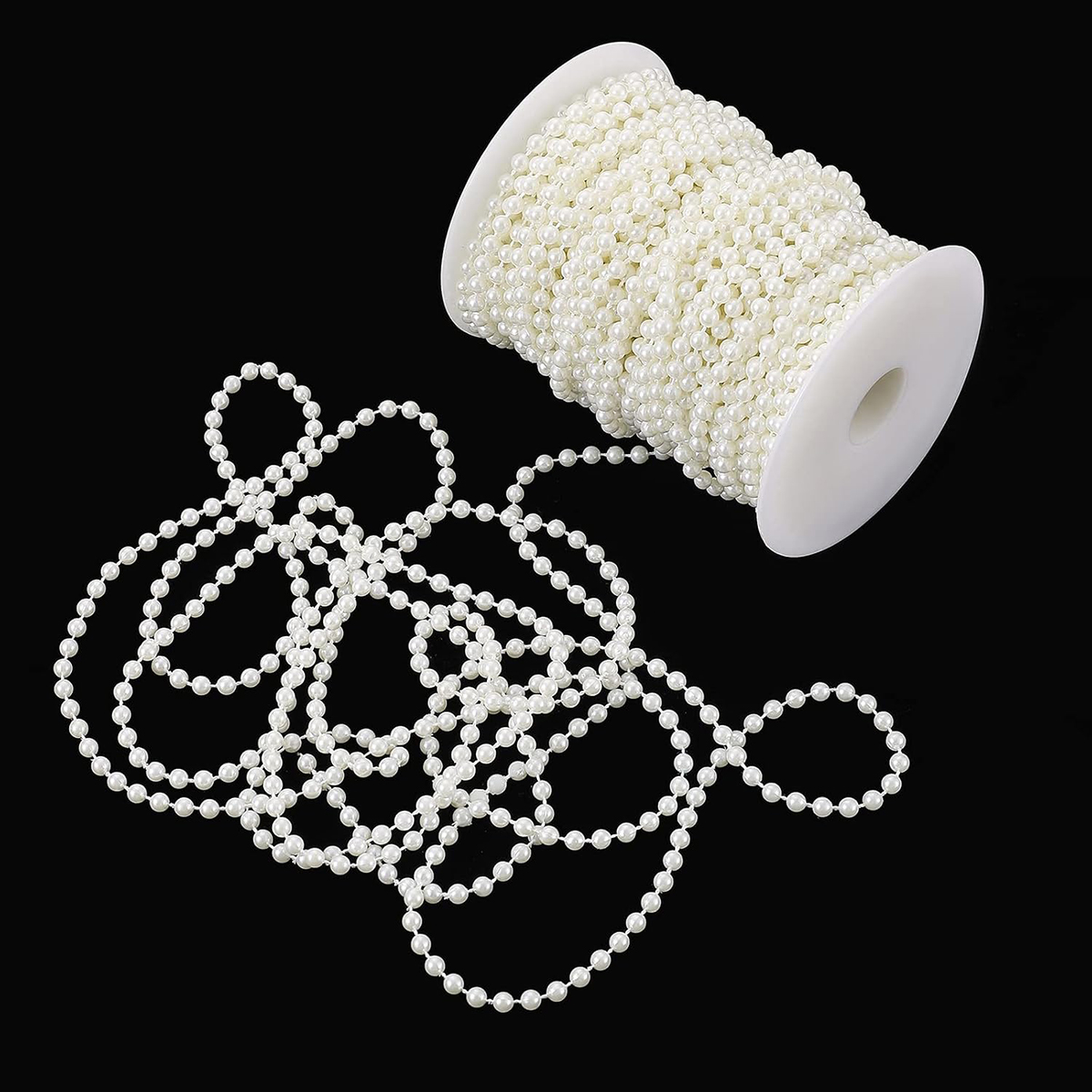 3/4/5/6/8/10mm ABS Artificial  - Pearl Trim Chain ulasan dan harga
